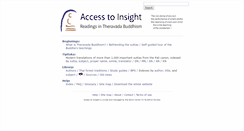 Desktop Screenshot of accesstoinsight.org