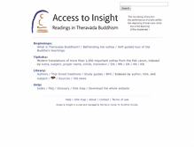 Tablet Screenshot of accesstoinsight.org